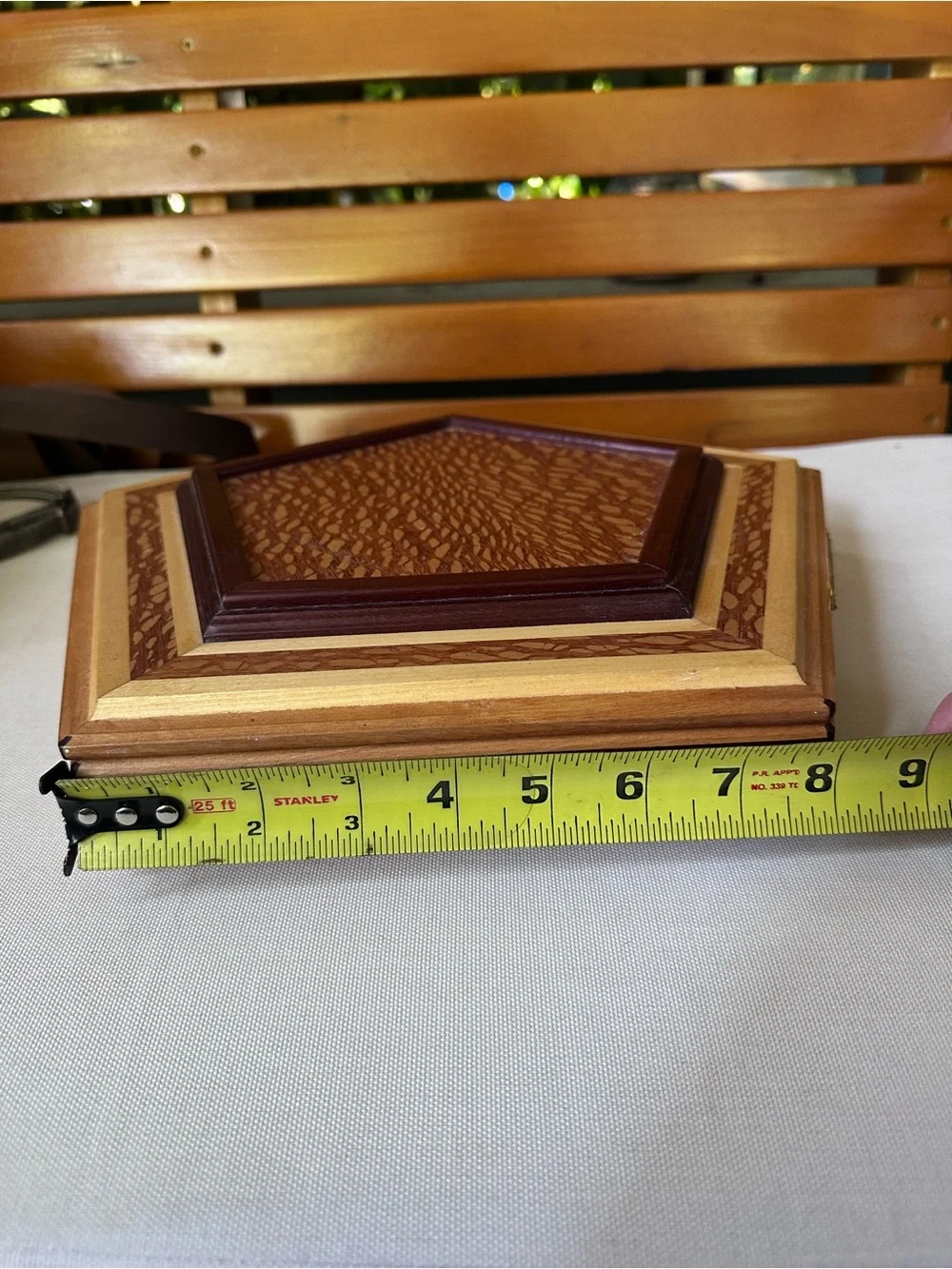 Handcrafted Pentagonal Wood Box